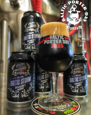 NOVINKA! BALTIC STORM, Baltic Porter 23 % EPM a 9 % alkoholu. 🌊🌬️ Mezinárodní den @balticporterday Baltic Porter Day 2025...