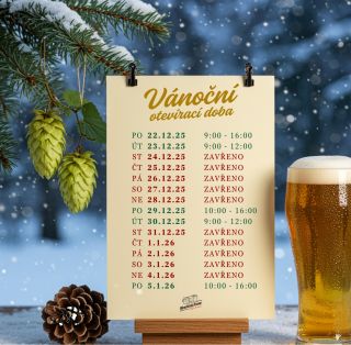 🎄🍺 VÁNOČNÍ OTEVÍRACÍ DOBA – Pivovarské prodejní okýnko 🍺🎄 Milí přátelé, blíží se Vánoce a my vám chceme usnadnit nákup...